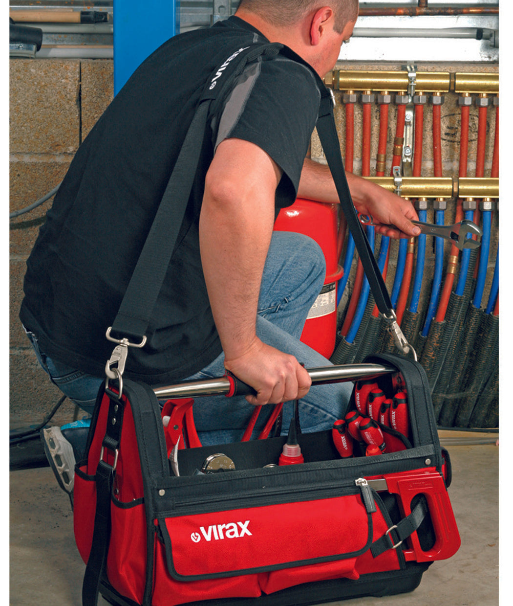Person using a red Virax tool bag in a workshop setting

Virax Textile Tool Bag 56cm

Virax at Heating Engineer Supplies

Trade supplies Limerick
Trade supplies Ireland
Plumbing supplies Limerick
Plumbing supplies Cork
Plumbing supplies Dublin
Plumbing supplies Galway
Plumbing supplies Ireland
