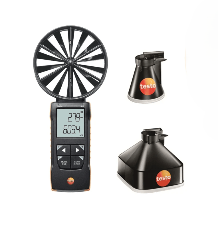 Testo 417 Kit 1 Compact Class 100mm Vane Anemometer with Funnel Set and Case

Testo at Heating Engineer Supplies

Trade supplies Limerick
Trade supplies Ireland
Heating Engineer Supplies Limerick
Heating Engineer Supplies Cork
Heating Engineer Supplies Dublin
Heating Engineer Supplies Galway
Heating Engineer Supplies Ireland

Testo anemometer with different nozzles on a white background