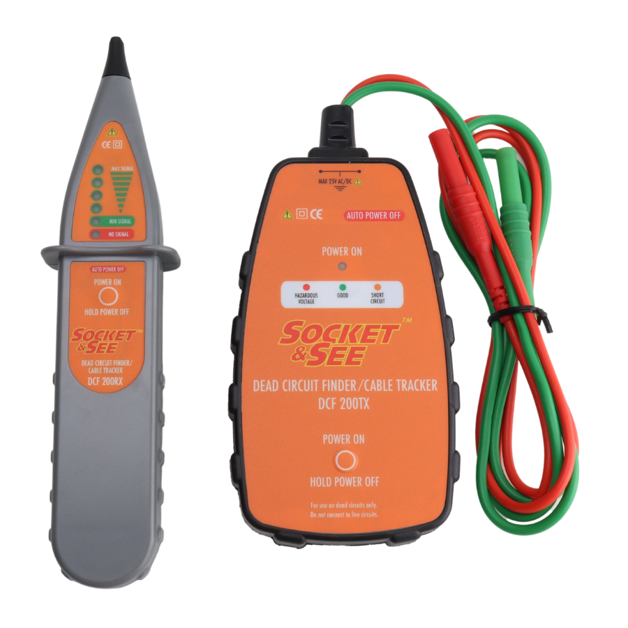 Socket & See Dead Circuit Finder/Cable Tracker with cables on a white background

Electrical testing tools at Heating Engineer Supplies, Patrickswell, County Limerick