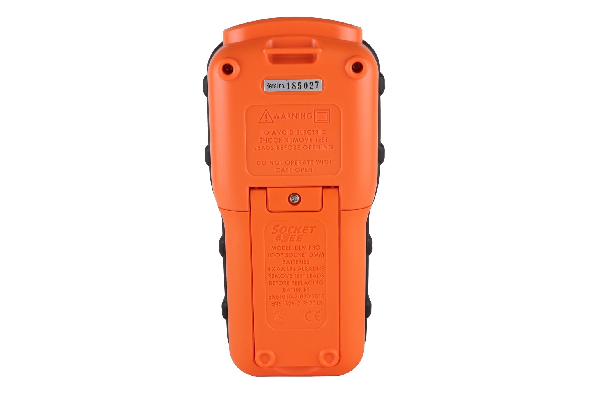 Orange handheld device with text and symbols on a white background

Socket & See DLM Pro Combined DMM, Loop & Socket Tester

Socket & See Electrical Testing Tools at Heating Engineer Supplies

Socket & See Electrical Testing Accessories at Heating Engineer Supplies

Trade supplies Limerick
