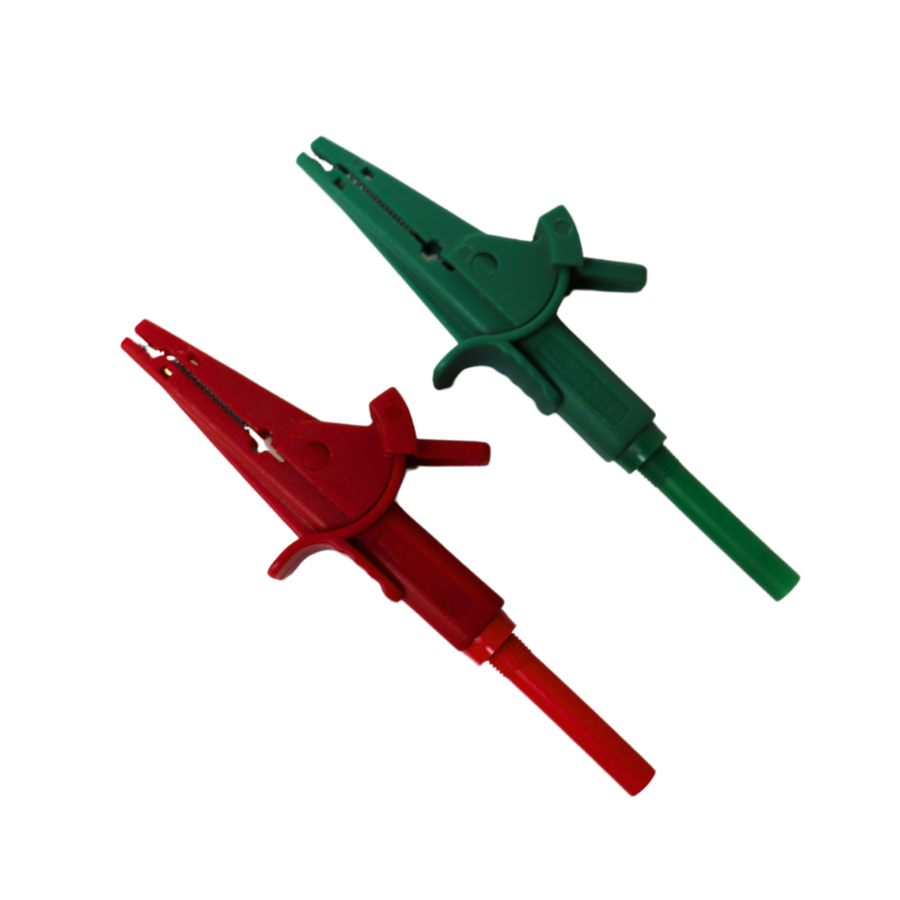 Red and green clamps on a white background
Socket & See DNO 10A Fused 2 Wire Lead Set - Electrical Testing Equipment at Heating Engineer Supplies