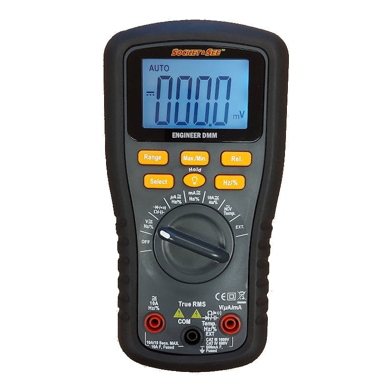 Socket & See Engineer Digital Multimeter

Socket & See Electrical Testing Tools at Heating Engineer Supplies

Socket & See Electrical Testing Accessories at Heating Engineer Supplies

Trade supplies Limerick

Digital multimeter with a white background