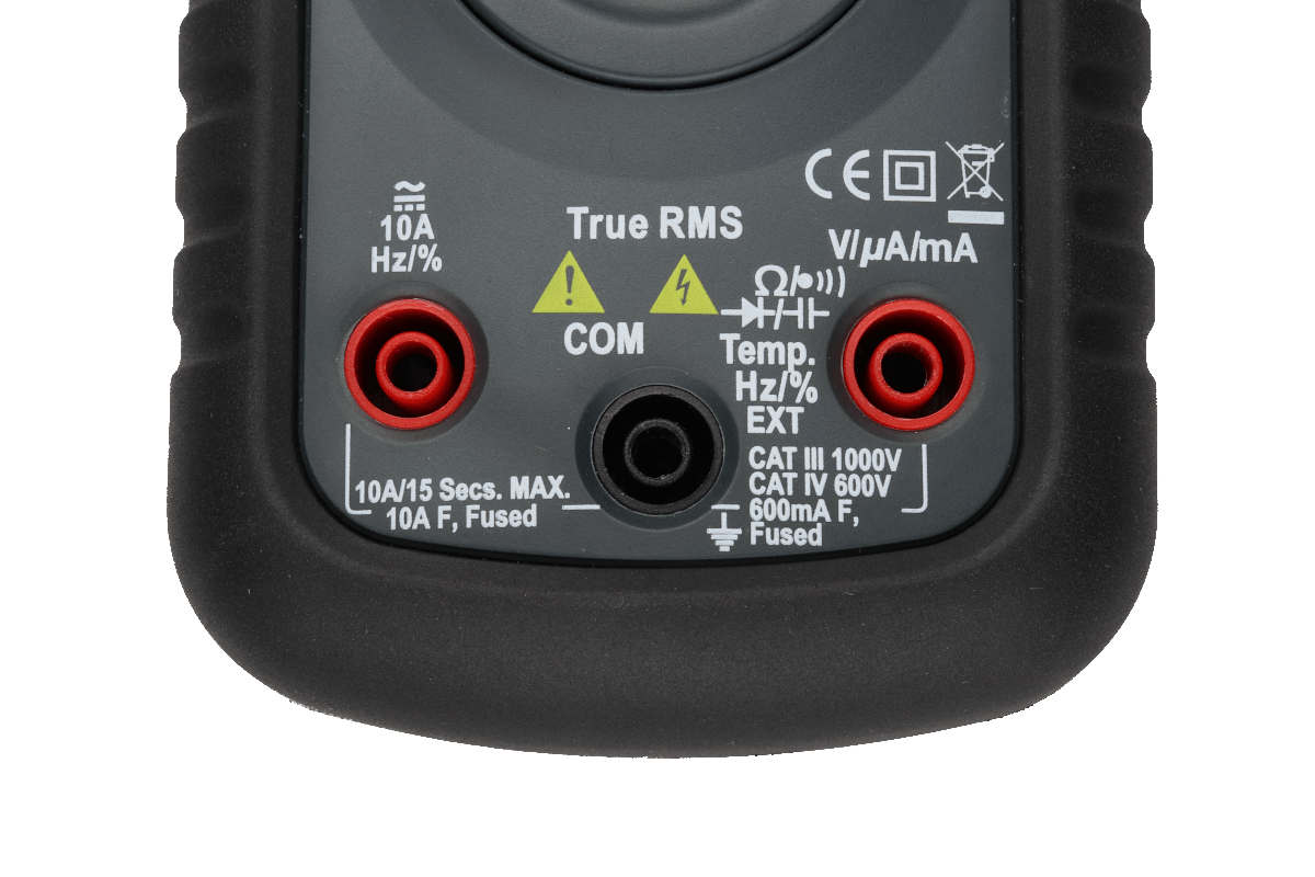 Back view of a digital multimeter with labeled ports and specifications on a green background

Socket & See Engineer Digital Multimeter

Socket & See Electrical Testing Tools at Heating Engineer Supplies

Socket & See Electrical Testing Accessories at Heating Engineer Supplies, Patrickswell

Trade supplies Limerick