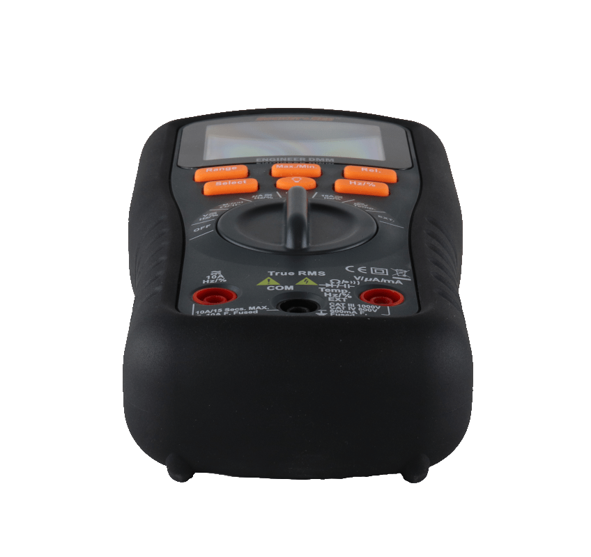 Digital multimeter with orange buttons on a transparent background

Socket & See Engineer Digital Multimeter

Socket & See Electrical Testing Tools at Heating Engineer Supplies

Socket & See Electrical Testing Accessories at HES

Trade supplies Limerick