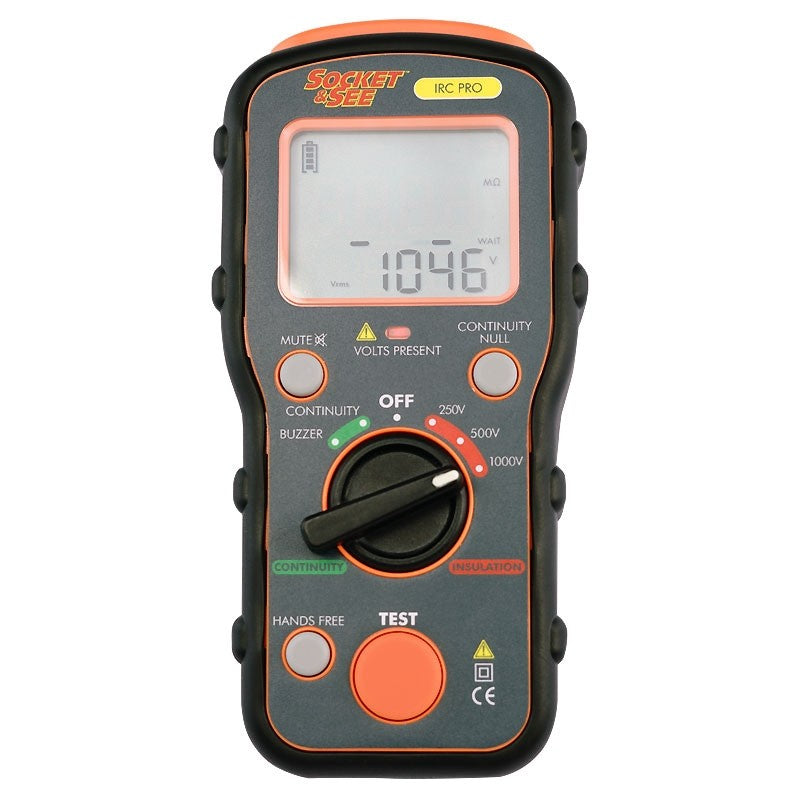 Socket & See IRC Pro Insulation and Continuity Tester

Socket & See Electrical Testing Tools at Heating Engineer Supplies

Socket & See Electrical Testing Accessories at Heating Engineer Supplies

Trade supplies Limerick

Digital multimeter with Socket & Sole branding on a white background