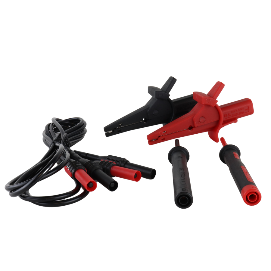 Set of black and red alligator clips with cables on a white background

Socket & See IRC Pro Insulation and Continuity Tester

Socket & See Electrical Testing Tools at Heating Engineer Supplies

Socket & See Electrical Testing Accessories at Heating Engineer Supplies

Trade supplies Limerick