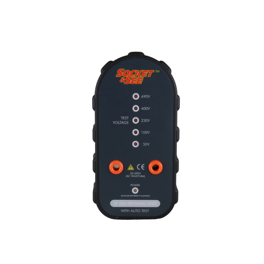 Socket & Seal voltage tester on a white background
