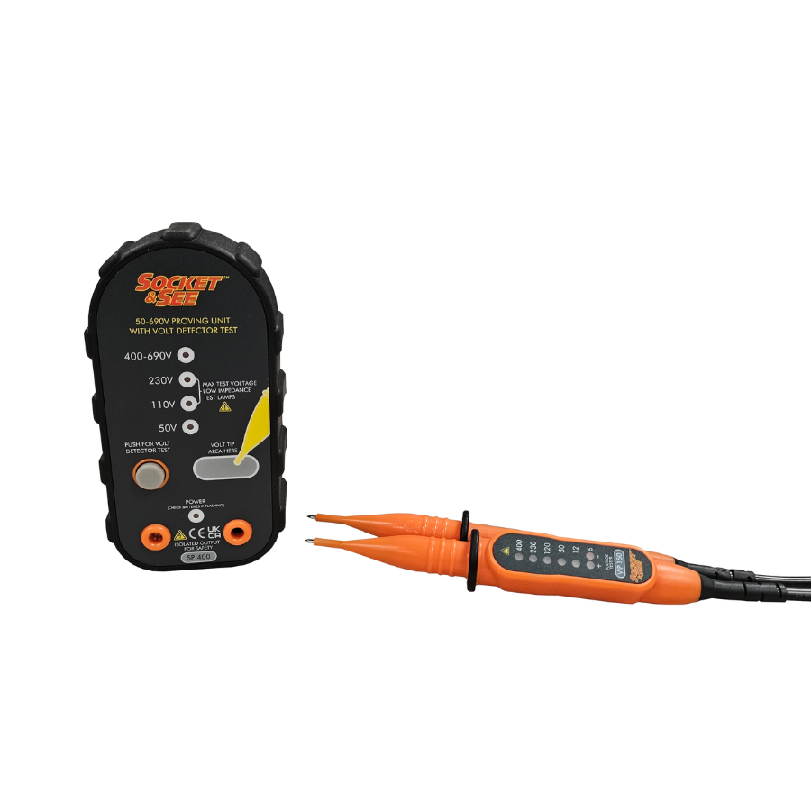 Electrical tester with probes on a white background

Socket & See ISOKIT415 Safe Isolation Kit 
Socket & See Electrical Equipment at Heating Engineer Supplies