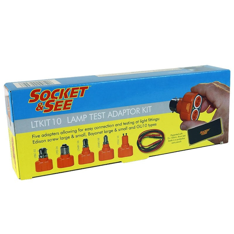 Socket & See lamp test adaptor kit packaging 

Socket & See LTKIT10 Lamp Test Adaptor Kit

Electrical testing tools at Heating Engineer Supplies Ltd, Patrickswell, County Limerick