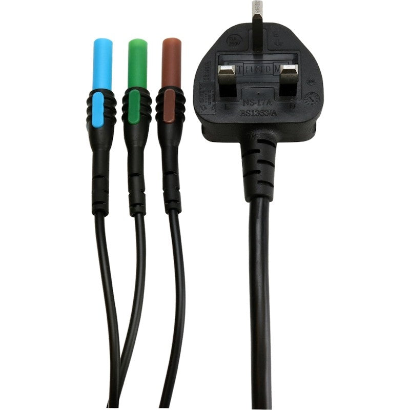 Socket & See Pro Lead

Electrical testing tools at Heating Engineer Supplies

Electrical cable with colored wires and plug on a white background