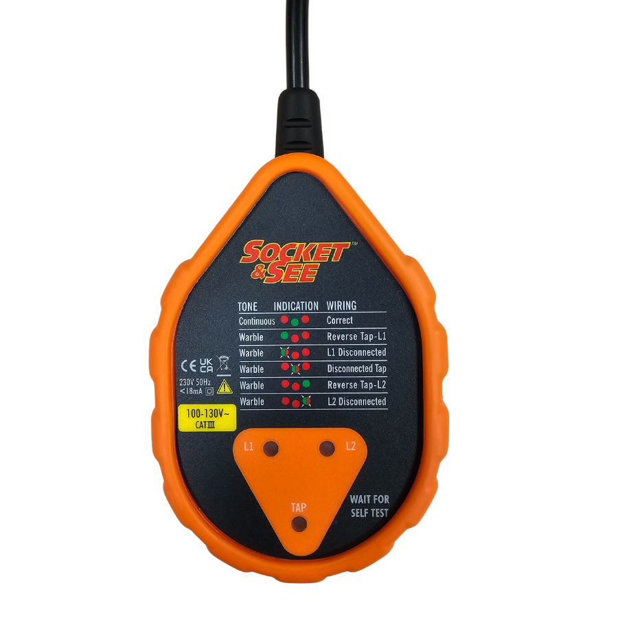 Socket & Seal electrical tester on a white background

Socket & See SOK50 Industrial Socket Tester

Socket & See electrical testing tools at Heating Engineer Supplies