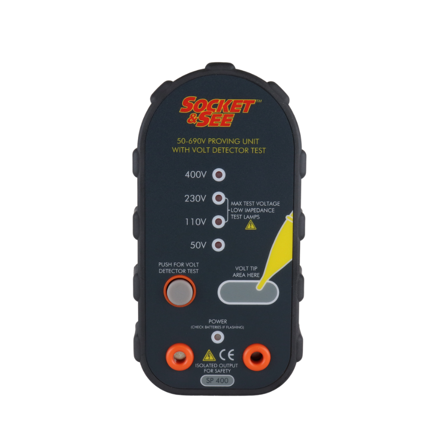 Socket & Seal proving unit with volt detector test on a white background

Socket & See TB118 Advanced Kit

Socket & See Electrical Testing Tools at Heating Engineer Supplies

Socket & See Electrical Testing Accessories at Heating Engineer Supplies, Patrickswell