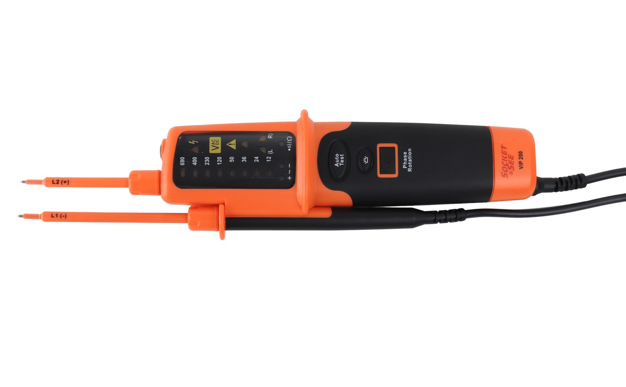 Orange and black electrical tester

Socket & See VIP200 2-Pole Voltage Indicator

Socket & See Electrical Testing Tools at Heating Engineer Supplies

Socket & See Electrical Testing Accessories at Heating Engineer Supplies

Trade supplies Limerick