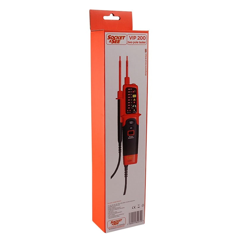 Red and black electrical tester with packaging on a white background

Socket & See VIP200 2-Pole Voltage Indicator

Socket & See Electrical Testing Tools at Heating Engineer Supplies

Socket & See Electrical Testing Accessories at Heating Engineer Supplies

Trade supplies Limerick