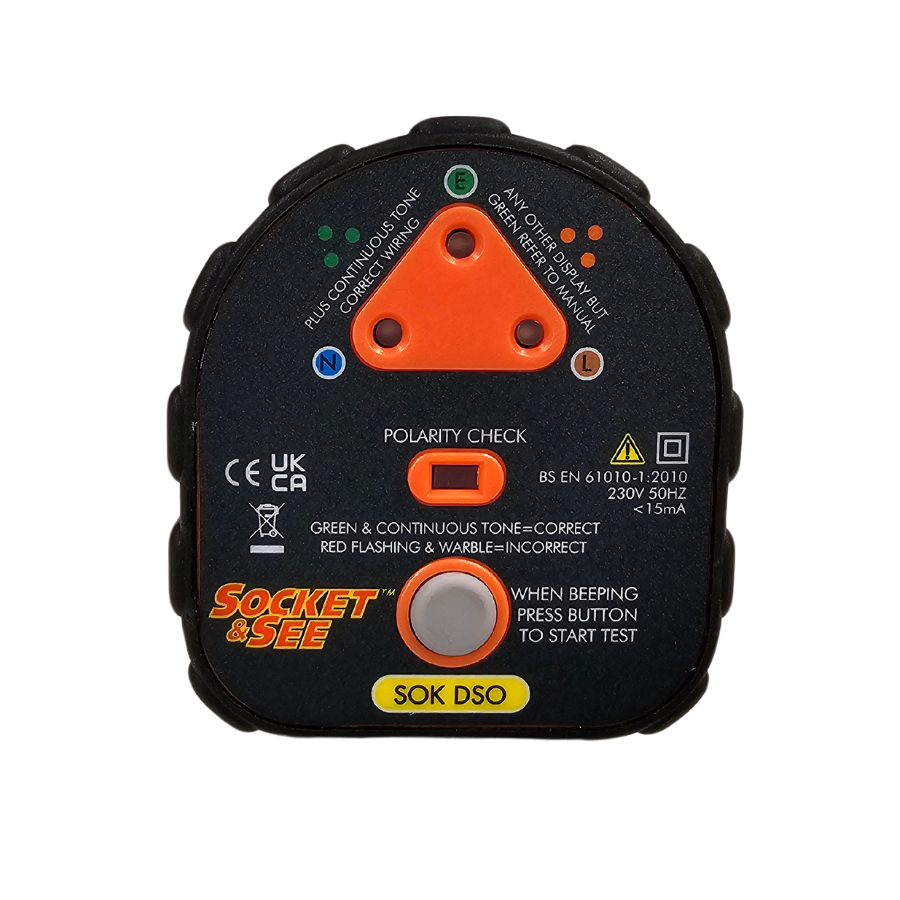 Socket & See SOK DSO True Polarity Tester

Socket & See Electrical Testing Tools at Heating Engineer Supplies

Socket & See Electrical Testing Accessories at Heating Engineer Supplies

Trade supplies Limerick

Socket & See electrical tester on a white background