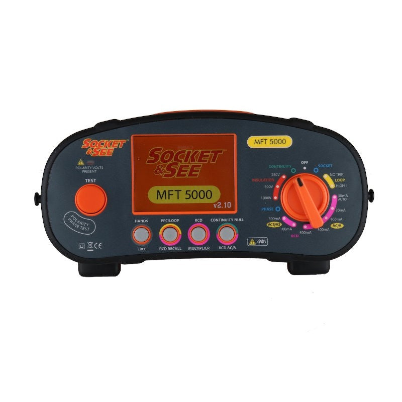 Socket & See MFT 5000 device on a white background

Socket & See MFT5000 Multifunction Tester

Socket & See Electrical Testing Tools at Heating Engineer Supplies

Socket & See Electrical Testing Accessories at Heating Engineer Supplies

Trade supplies Limerick
Trade supplies Ireland
Trade supplies Clare