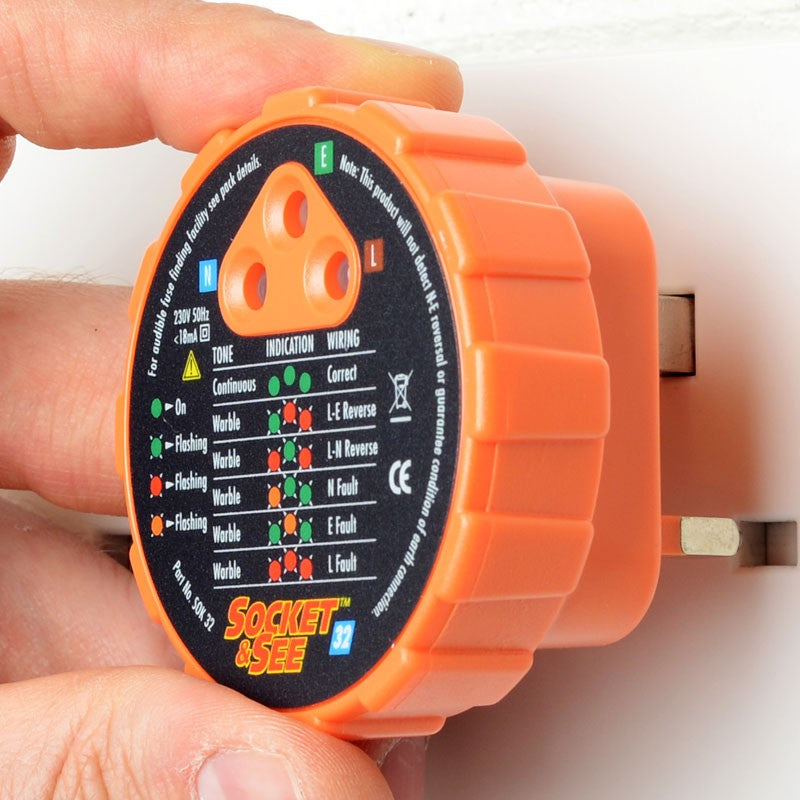 Orange electrical tester with brand name held by a hand

Socket & See SOK32 Professional Socket Tester

Socket & See Electrical Testing Tools at Heating Engineer Supplies

Socket & See Electrical Testing Accessories at Heating Engineer Supplies

Trade supplies Limerick
Trade supplies Ireland
Trade supplies Cork
Trade supplies Galway