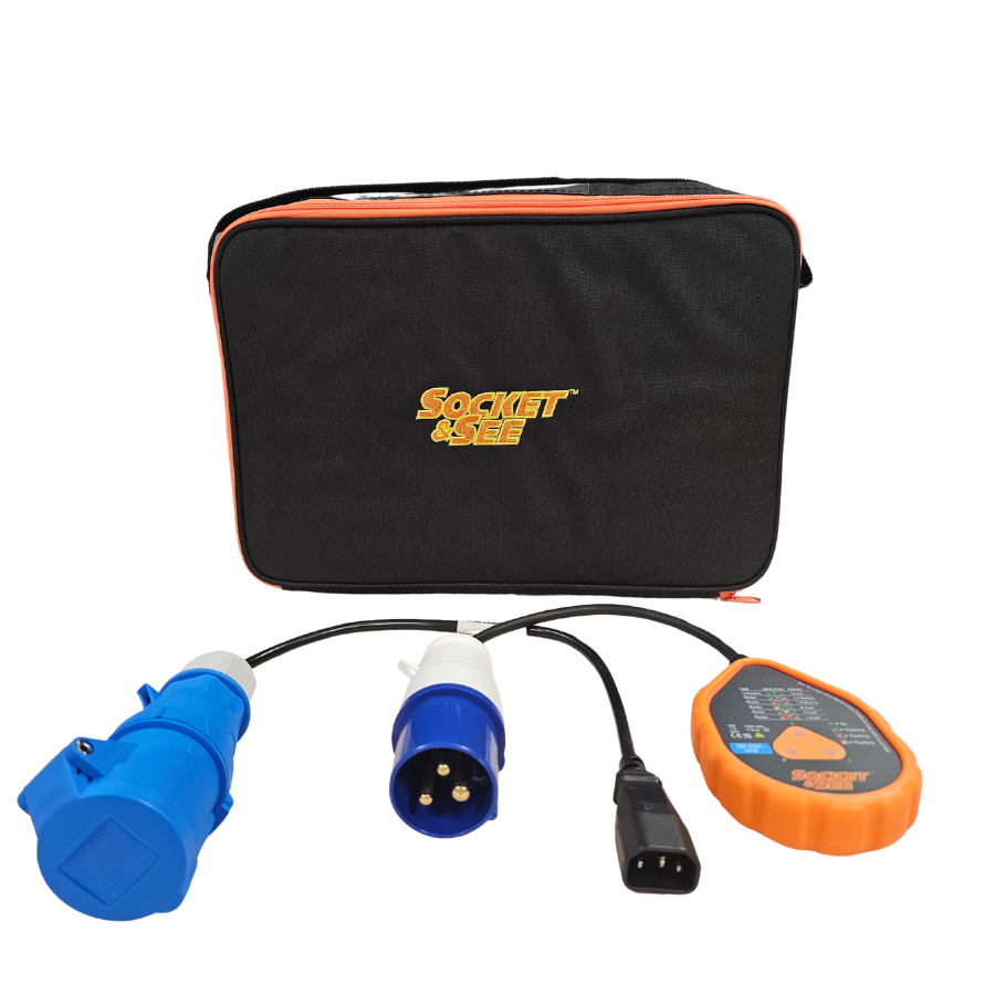 Socket & See SOKDC16KIT Industrial Data Centre Kit

Electrical testing tools at Heating Engineer Supplies 
Socket Set with black carrying case, blue and white plugs, and orange tool on a white background