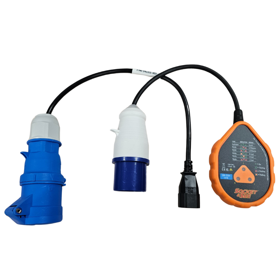 Electrical plug set with blue and white connectors and an orange and black control unit on a white background.

Socket & See SOKDC16KIT Industrial Data Centre Kit

Electrical testing tools at Heating Engineer Supplies Ltd