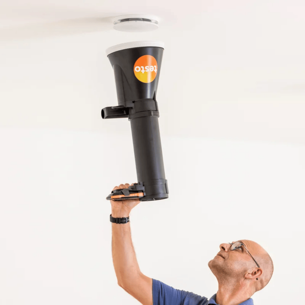 Person installing a black ceiling light fixture with a visible brand logo on a white background

Testo 417 Kit 2 Compact Class 100mm Vane Anemometer Vane with Measuring Funnels and Flow Straightener

Testo at Heating Engineer Supplies

Trade supplies Limerick
Trade supplies Ireland
Heating Engineer SuppliesLimerick
Heating Engineer Supplies Cork
Heating Engineer Supplies Dublin
Heating Engineer Supplies Galway
Heating Engineer Supplies Ireland

Set of meteorological instruments including a anemometer, rain 