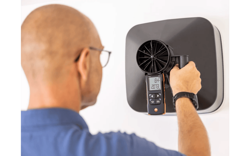 Person using a digital device to check the temperature of an air conditioning unit.

Testo 417 Kit 1 Compact Class 100mm Vane Anemometer with Funnel Set and Case

Testo at Heating Engineer Supplies

Trade supplies Limerick
Trade supplies Ireland
Heating Engineer Supplies Limerick
Heating Engineer Supplies Cork
Heating Engineer Supplies Dublin
Heating Engineer Supplies Galway
Heating Engineer Supplies Ireland