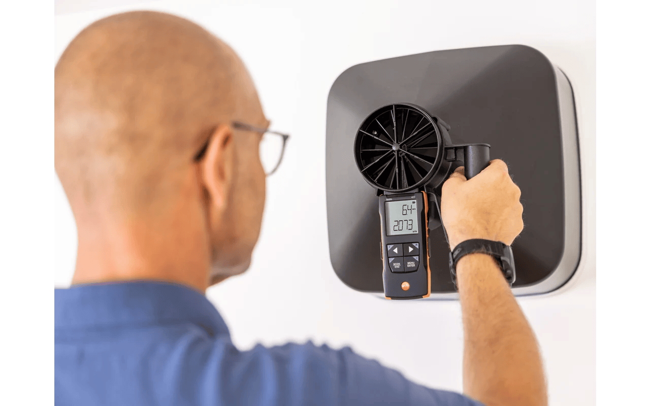 Person using a digital device to check the temperature of an air conditioning unit.

Testo 417 Kit 1 Compact Class 100mm Vane Anemometer with Funnel Set and Case

Testo at Heating Engineer Supplies

Trade supplies Limerick
Trade supplies Ireland
Heating Engineer Supplies Limerick
Heating Engineer Supplies Cork
Heating Engineer Supplies Dublin
Heating Engineer Supplies Galway
Heating Engineer Supplies Ireland