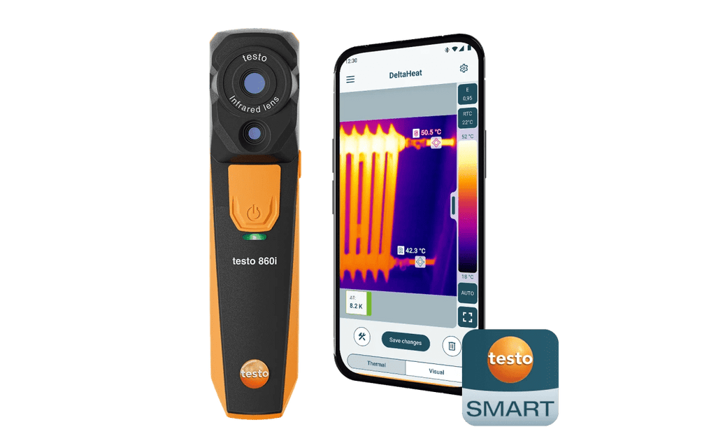 Thermographic camera and smartphone app displaying thermal imaging on a green background

Testo 860i Wireless Thermal Imaging Camera

Testo at Heating Engineer Supplies

Trade supplies Limerick
Trade supplies Ireland
Heating Engineer Supplies Limerick
Heating Engineer Supplies Cork
Heating Engineer Supplies Dublin
Heating Engineer Supplies Galway
Heating Engineer Supplies Ireland