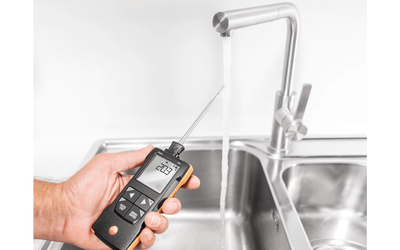 Hand holding a digital water quality meter over a kitchen sink with running water.

Testo 925 Compact Class Digital Single Channel Thermometer

Testo at Heating Engineer Supplies

Trade supplies Limerick
Trade supplies Ireland
Heating Engineer Supplies Limerick
Heating Engineer Supplies Cork
Heating Engineer Supplies Dublin
Heating Engineer Supplies Galway
Heating Engineer Supplies Ireland