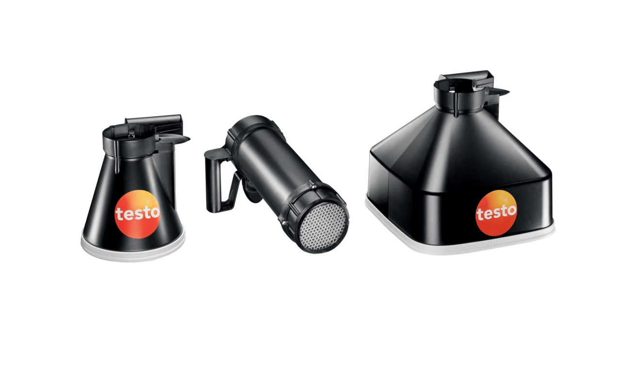 Three black devices with 'testo' logo on a white background

Testo 417 Kit 2 Compact Class 100mm Vane Anemometer Vane with Measuring Funnels and Flow Straightener

Testo at Heating Engineer Supplies

Trade supplies Limerick
Trade supplies Ireland
Heating Engineer Supplies Limerick
Heating Engineer Supplies Cork
Heating Engineer Supplies Dublin
Heating Engineer Supplies Galway
Heating Engineer Supplies Ireland