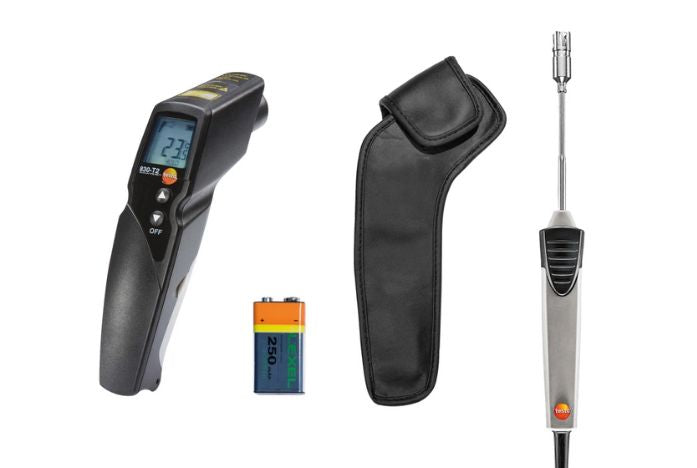 Infrared thermometer, battery, case, and probe on a white background

Testo 830-T2 Infra-Red Thermometer Kit

Testo at Heating Engineer Supplies

Trade supplies Limerick
Trade supplies Ireland
Heating Engineer Supplies Limerick
Heating Engineer Supplies Cork
Heating Engineer Supplies Dublin
Heating Engineer Supplies Galway
Heating Engineer Supplies Ireland