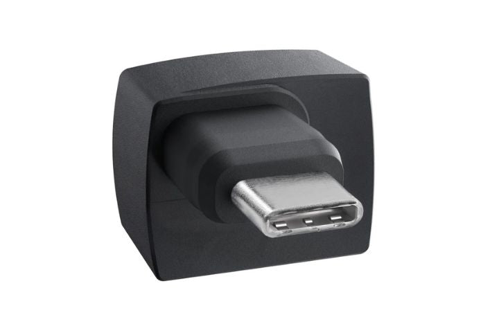 Black USB-C adapter on a white background

Testo Bluetooth USB Dongle